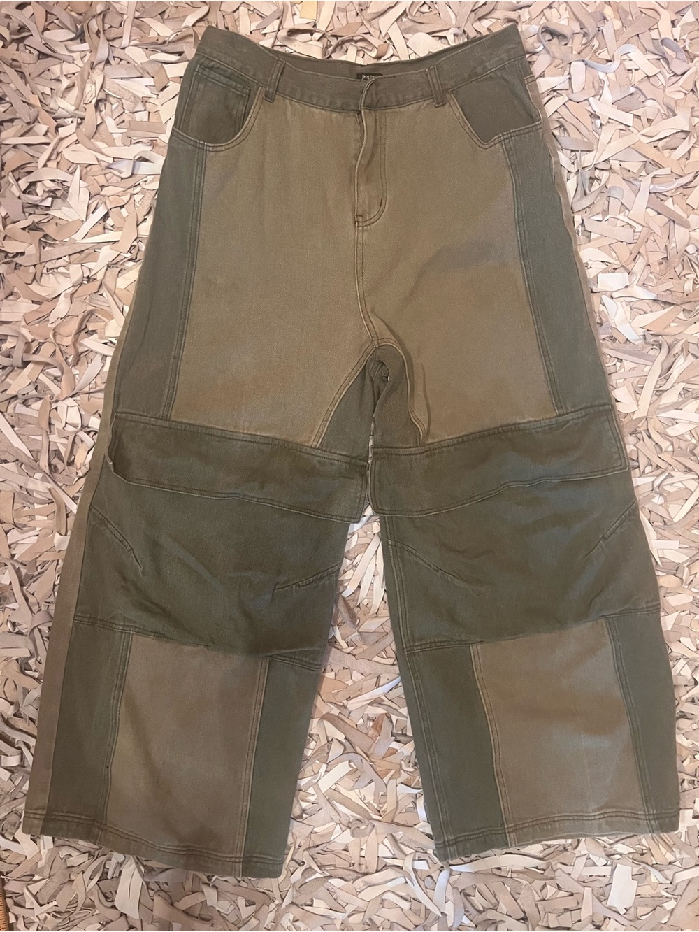 Nasty Girl Two-Toned Baggy Jeans (US 14. /  XL)